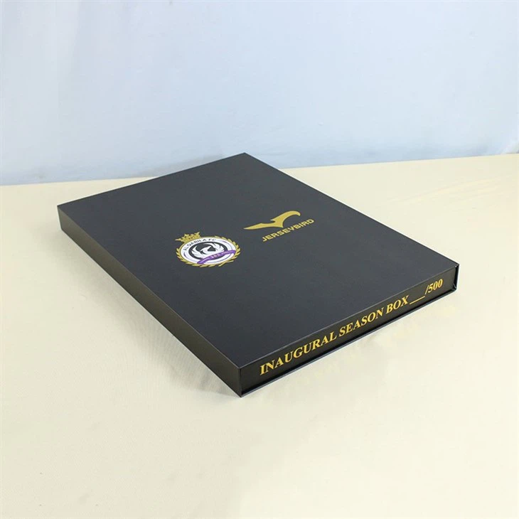 Black Gold Book Shape Magnetic Box