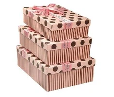 Kotak Hadiah dengan Kotak Hadiah Bibir Rectangle