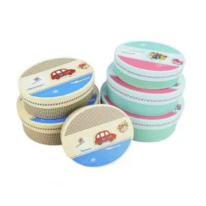 Kotak Topi Bulat dengan Lid
