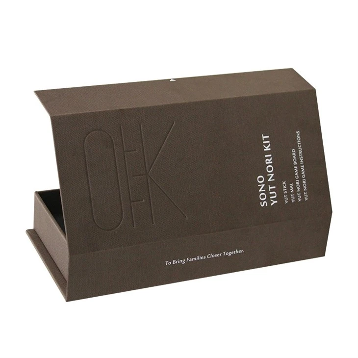 Brown Textured Paper Magnetic Boxes