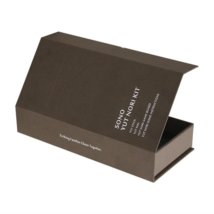 Brown Textured Paper Magnetic Boxes
